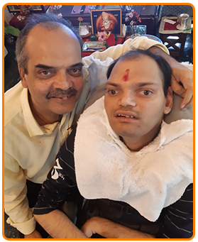 Uday M. Mehta with his son Siddh